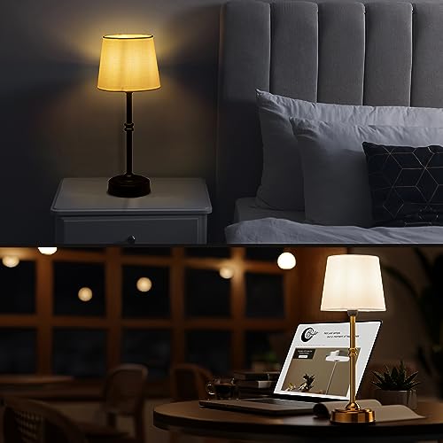 O’Bright Seraph - Cordless LED Table Lamp with Dimmer, Built-in Rechargeable Battery, 3-Level Brightness, Patio Table Lamp, Bedside Night Lamp, Ambient Light for Restaurant, Oil Rubbed Bronze