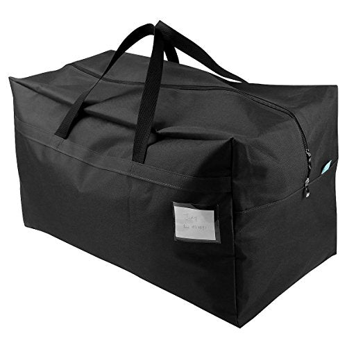 iwill CREATE PRO 100L Large Size Ornament Water Resistant Travle Duffel Tote Storage Bags with Carry Handles, Black