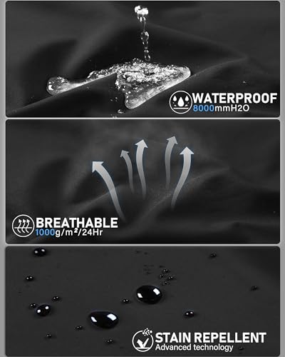 33,000ft Women's Lightweight Softshell Jacket Fleece Lined Windbreaker Waterproof Warm Jacket for Running Golf Hiking