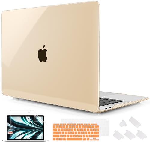 Mektron Matte Case for MacBook Air 13 Inch 2022, 2021-2018 Release A2337 M1 A2179 A1932, Plastic Hard Shell Cover with Touch Bar for MacBook Air 13.3", Rock Ash
