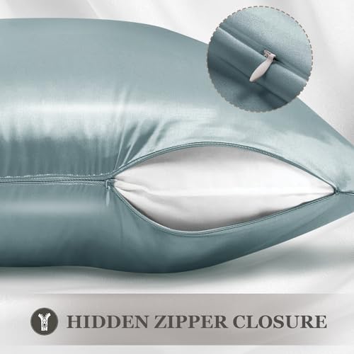 Adubor Silk Pillowcase - 100% Pure Mulberry Silk, 23 Momme 6A Grade Fibers, 900 Thread Count, Silk Pillow Cases for Hair and Skin Health, with Hidden Zipper (Standard 20''×26'', Lvory White, 1PC)