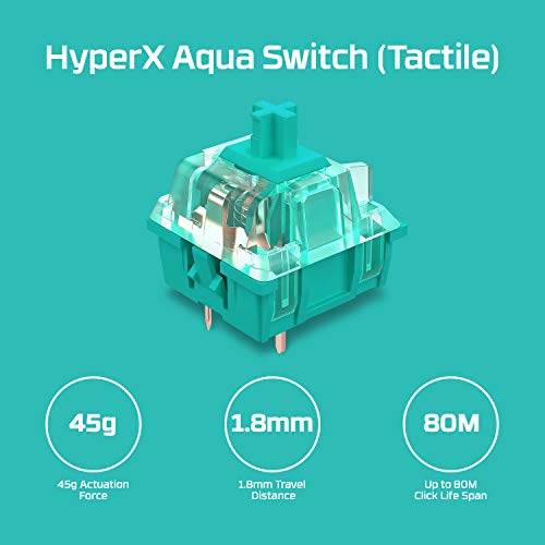 HyperX Alloy Origins 60 - Mechanical Gaming Keyboard - Ultra Compact 60% Form Factor - Linear Red Switch - Double Shot PBT Keycaps - RGB LED Backlit - NGENUITY Software Compatible - Pink