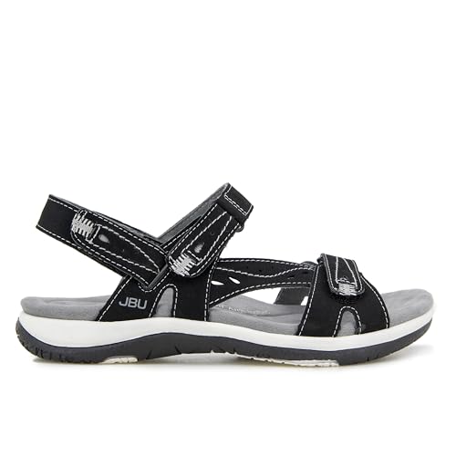 JBU by Jambu Women's Stephie Vegan Sport Sandal, Navy, 6