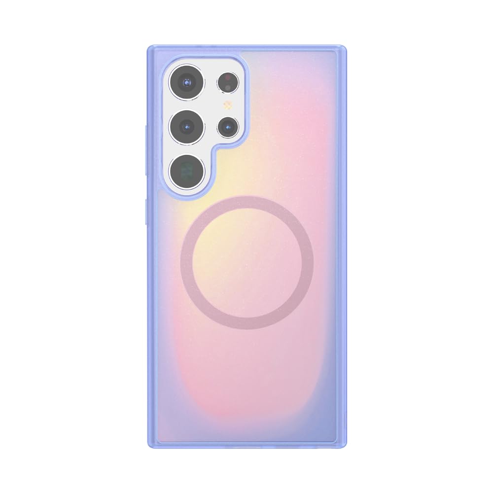 PopSockets Samsung Galaxy S24 Ultra Case Compatible with MagSafe, with Magnetic Round Phone Grip Included, Phone Case for Galaxy S24 Ultra - Aura