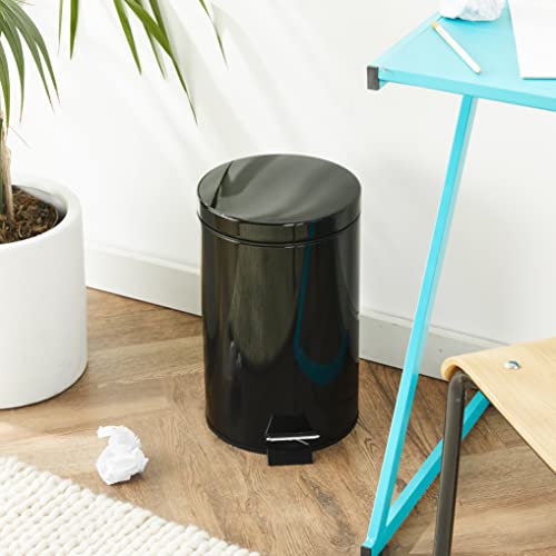 Honey-Can-Do International, LLC TRS-05170 Step Trash Can, 12-Liter 3-Gal, Black