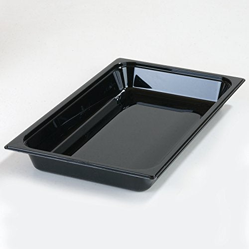 Carlisle FoodService Products 10202B03 StorPlus Full Size Food Pan, Polycarbonate, 6" Deep, Black