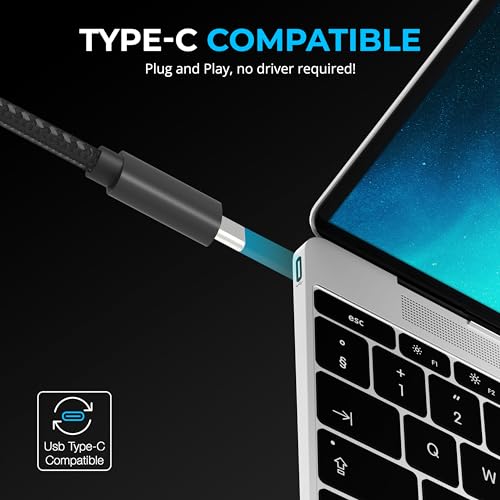 SABRENT USB C Hub 7-Port 48W Powered Hub with Switches (HB-3A4C)