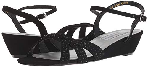 Touch Ups Women's Lena Wedge Sandal, Black, 8.5