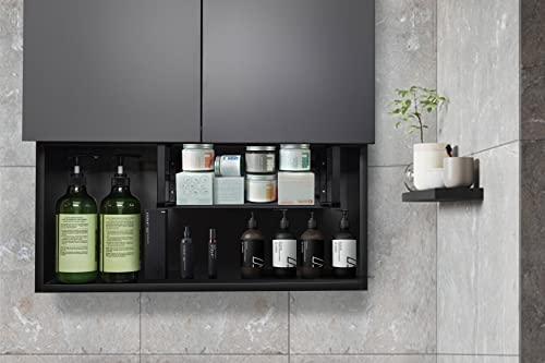 Nxconsu 2Pack Under Shelf Storage Basket Organizer Hanging Holder for Cabinet Pantry Kitchen Cupboard Desk Counter Bookshelf Organization Add-on Space Saver Heavy Duty Slide-in Black Small