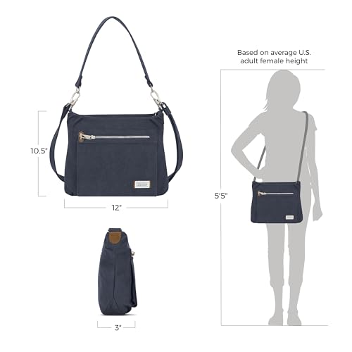 Travelon Anti-Theft Heritage Hobo Bag, Indigo