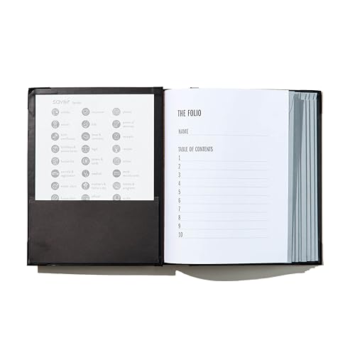 Savor | The Folio Document Organizer™ | Custom Dyed Cloth Bound Expanding File Folder for Important Papers, Emergency Binder, Birth Certificates, Social Security Cards, Passports, Photos, and Letters…