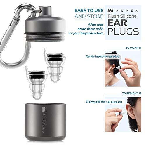 High Fidelity Concert Earplugs, Reusable Musicians Ear Plugs, 24dB Advanced Filter Technology Ear Protection