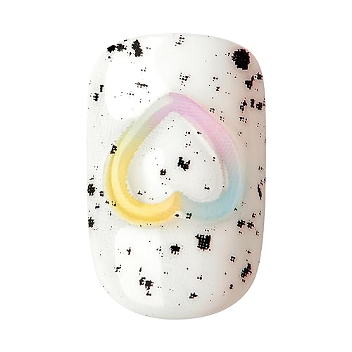KISS imPRESS No Glue Mani Press On Nails, Color, 'Baby why so Blue', Blue, Short Size, Squoval Shape, Includes 30 Nails, Prep Pad, Instructions Sheet, 1 Manicure Stick, 1 Mini File