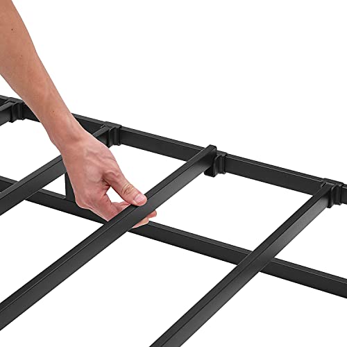 Amazon Basics Smart Box Spring Bed Base, 5 Inch Mattress Foundation, Tool-Free Easy Assembly, Twin, 74"L x 38"W x 5"H, White