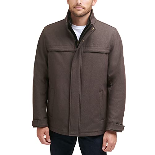 Dockers Men's Dwight Soft Shell Bib Jacket, Midnight Heather, 3X-Large