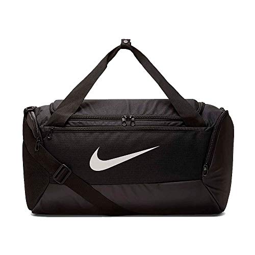 NIKE Brasilia Small Duffel - 9.0, Black/Black/White