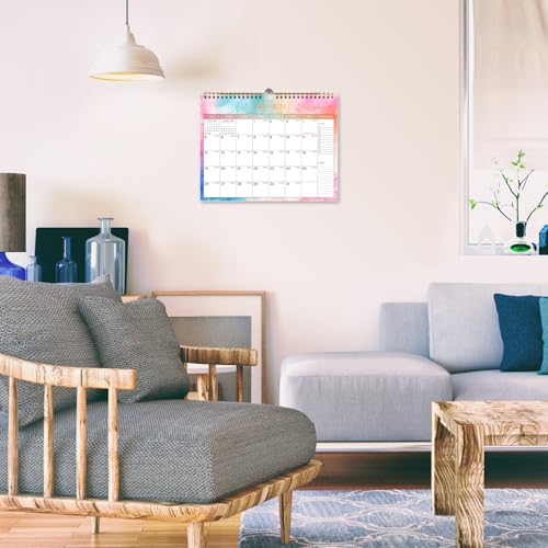 Lbylyhxc Calendar 2025-2026 - Includes July 2025 to December 2026 -18 Monthly Wall Calendar 2026, 11 x 8.5 Inches.Thick Paper with Julian Dates and Block for New Year and Christmas Presents (Wall Calendar 2025-2026 Colorful)