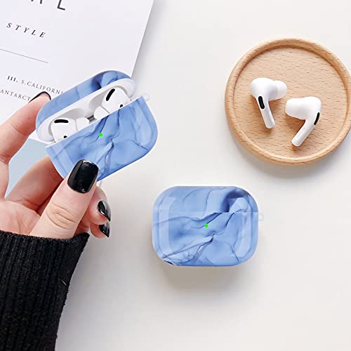 OLEBAND Case Fit for Airpod 3rd Generation Case(2021) with Pattern,Hard Cover,Anti-Slip Case,Compatible for Apple Air pod Case Pro 3rd Gen,for Women and Girls,Grey Gold Marble