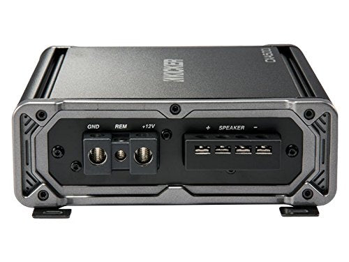American Sound Connection Kicker Bundle Compatible with 2014 - UP Chevy Silverado Crew Cab 43C124 Dual 12" Loaded Sub Box Enclosure with 46CXA8001 Amplifier