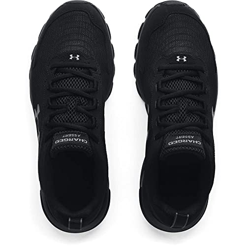 Under Armour mens Charged Assert 9 Running Shoe, Black (002 Black, 12 US
