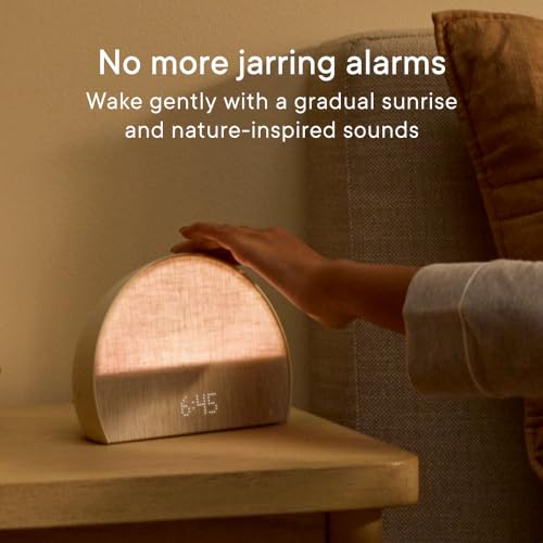 Hatch Restore 2 Sunrise Alarm Clock, Sound Machine, Smart Light (Latte) ć¼ Your Smart Sleep Clock, White Noise, Customizable Sleep Routines for Adults, Unwind Gently, Dimmable Clock, Wake Up Energized