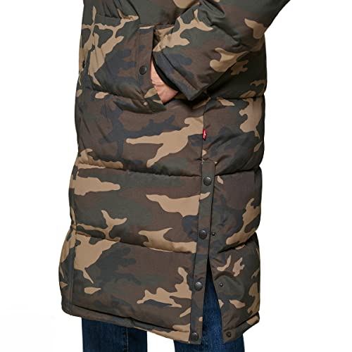 Levi's Mens Levi's Men's Arctic Cloth Extra Long Parka, Black, Small US
