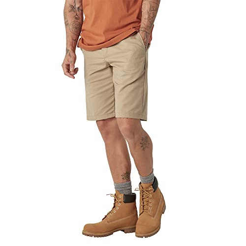 Dickies Men's Big & Tall Cooling Active Waist Shorts, 11", Mushroom