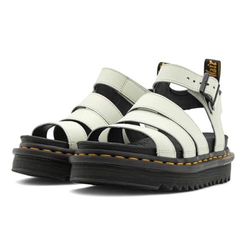 Dr. Martens Womens Blaire Fisherman Sandal, Peach Beige Pisa Leather, 9 US