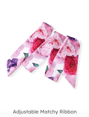 PATPAT Girls 2 Pieces Skirt Set Solid Color Tank Top and Floral Print Skirt Outfits Summer Clothes Sets for Girls, 4-5 Years