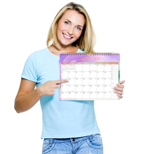 Lbylyhxc Calendar 2025-2026 - Includes July 2025 to December 2026 -18 Monthly Wall Calendar 2026, 11 x 8.5 Inches.Thick Paper with Julian Dates and Block for New Year and Christmas Presents (Wall Calendar 2025-2026 Colorful)
