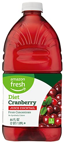Amazon Fresh, Diet Cranberry Juice Cocktail from Concentrate, 64 Fl Oz