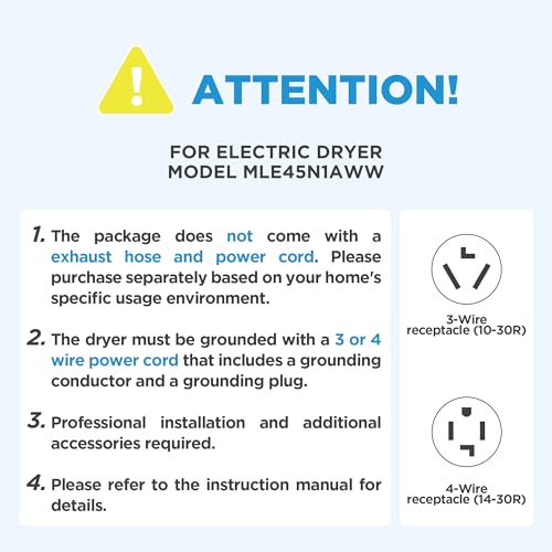 Midea MLE45N1AWW Front Load Electric Dryer Matching, with Stainless Steel Sensor Dry, Wrinkle Care, Touch Control, 10 Total Cycles, 8.0 Cu.ft, White