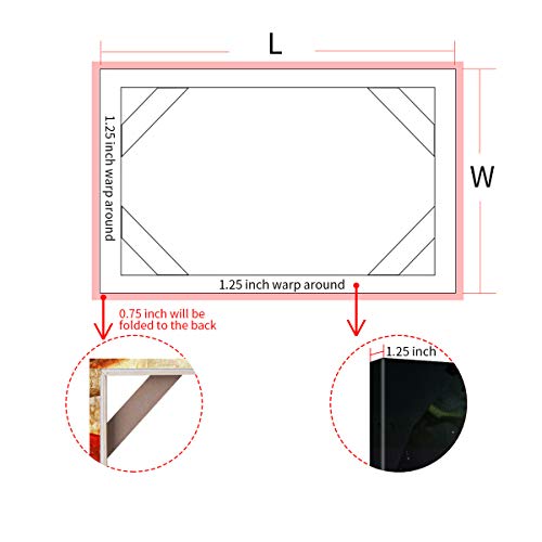 Canvas Frame, 28 x28 Inch Stretcher Bars Wood Kits with Accessories for Oil Painting and Picture Wall Art