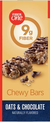 Fiber One Chewy Bars, Oats & Chocolate, Fiber Snacks, 14.1 oz, 10 ct