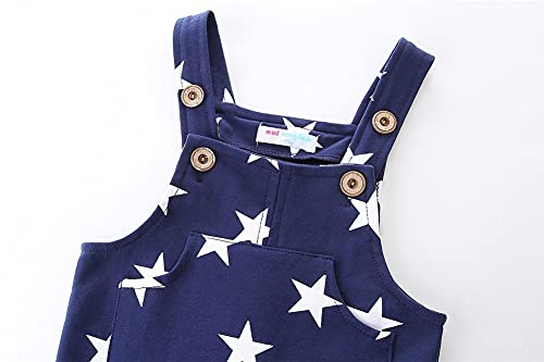 Mud Kingdom Infant Boys Overalls Cotton Plain Adjustable Straps Casual Spring Autumn Black 9-12 Months