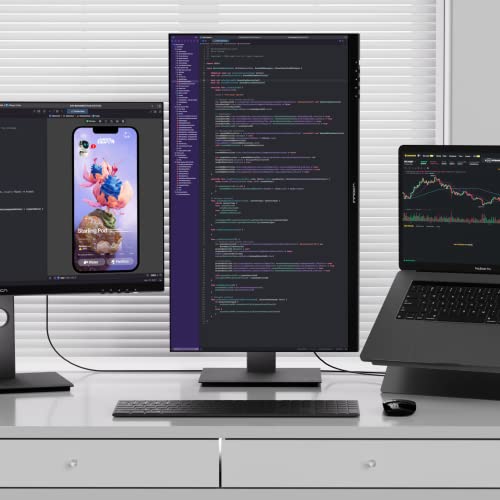 INNOCN 27" Computer Monitor 4K UHD 3840 x 2160 16:9 LCD IPS Display, 100% sRGB DP USB C HDMI PC Monitor HDR400, 1.07B+ Colors, Gravity Sensor