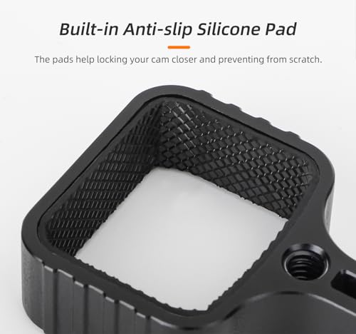 LIBOQIAO Expanding Mount Holder for DJI Osmo Pocket 3, Metal Expansion Bracket Frame for Pocket 3 Camera Adapter Mount Metal Adapter Bracket, Osmo Pocket 3 Accessories (Black)