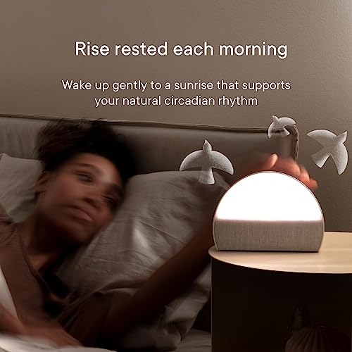 Hatch Restore 2 Sunrise Alarm Clock, Sound Machine, Smart Light (Latte) ć¼ Your Smart Sleep Clock, White Noise, Customizable Sleep Routines for Adults, Unwind Gently, Dimmable Clock, Wake Up Energized