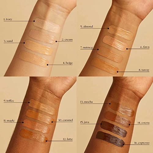 Honest Beauty Fresh Flex Concealer with Niacinamide + Vitamin E + Hyaluronic Acid | Vegan + Cruelty free | Mocha, 0.17 fl oz