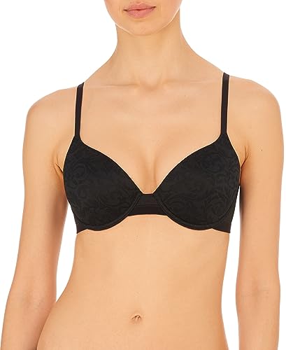 Natori Womens Sheer Illusion Contour Underwire Black 34DDD