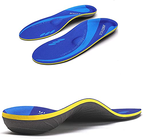 Orthopedic Insoles Plantar Fasciitis Arch Support Flat Feet Heel Spurs and Foot Pain Running Shock Absorption Inserts Size(5-5 1/2)