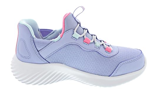 Skechers Girls Bounder-Simple Cute Sneaker, Gray, 12.5 Little Kid