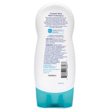 Cetaphil Baby Wash and Shampoo with Organic Calendula, 7.8 Ounce (Pack of 4)