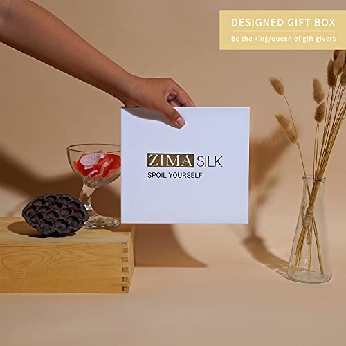 ZIMASILK 22 Momme 100% Mulberry Silk Bonnet for Sleeping & Women Hair Care, Highest Grade 6A Silk Hair wrap for Sleeping with Premium Elastic Stay On Head (1Pc, Beige)