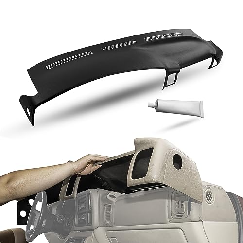 DashSkin Molded Dash Cover Cap Compatible with 2000-2006 Tahoe Suburban Yukon Avalanche & 1999-2006 Silverado Sierra in Black - Made in The USA
