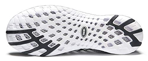 SUOKENI Men's Quick Drying Slip On Water Shoes for Beach or Water Sports Blackwhite,Size:US 7/EU 40