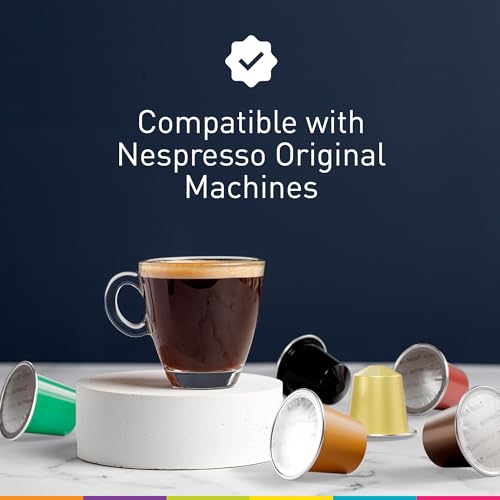 Bestpresso Coffee for Nespresso Original Machine 120 Aluminum pods Certified Genuine Espresso Verona Blend (High Intensity) Pods Compatible with Nespresso Original 60 Days Satisfaction Guarantee