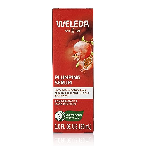 Weleda Face Care Plumping Serum, Plant Rich Serum with Peptides from Pomegranate and Maca Root