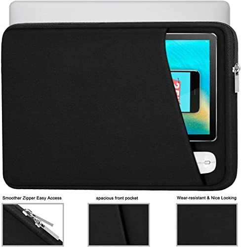 Laptop Sleeve Case 13 Inch, Upgrade 14 inch Laptop Cover for Apple MacBook Pro 2022, Durable Notebook Cover Shockproof Protective Bag Compatible with MacBook Air/Pro Retina 13.3 Inch, Black