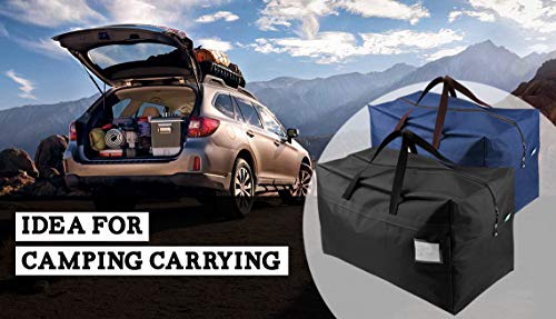 iwill CREATE PRO 100L Large Size Ornament Water Resistant Travle Duffel Tote Storage Bags with Carry Handles, Black